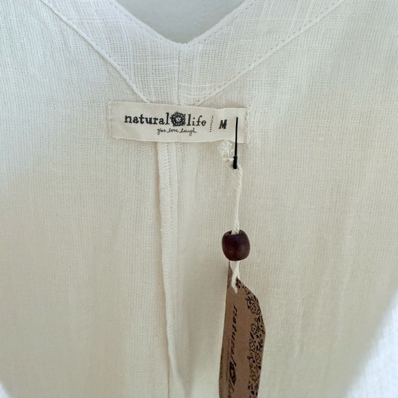 NWT NATURAL LIFE Chelsea jumpsuit bone ivory size medium - Picture 7 of 10